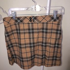 Express plaid mini skirt